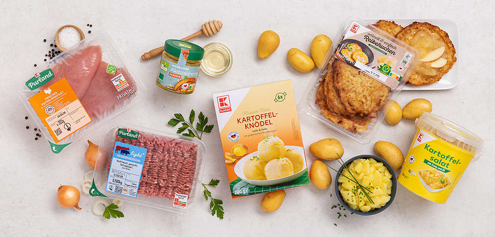 Versch. Produkte aus heimischer Landwirtschaft in unserem Sortiment