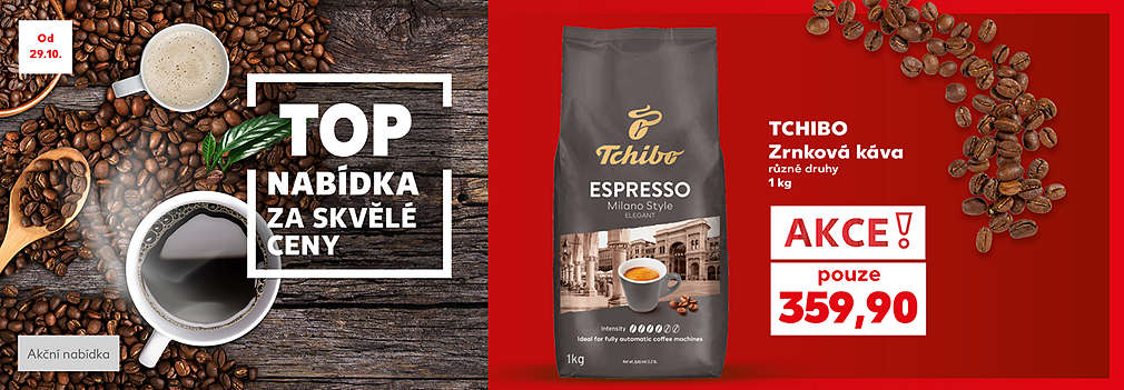 Top nabídka za skvělé ceny: TCHIBO Zrnková káva v akci pouze za 359,90 Kč 