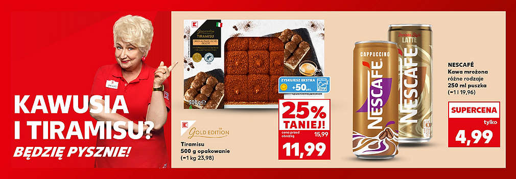 tiramisu i kawa mrożona
