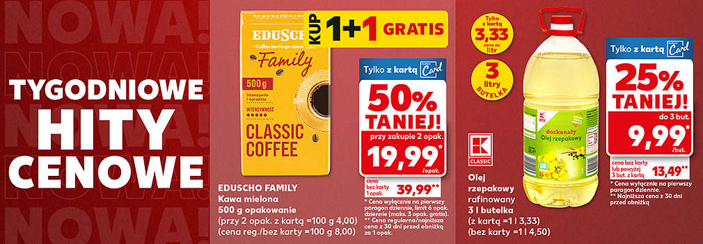 Kawa Tchibo Family i olej K-Classic