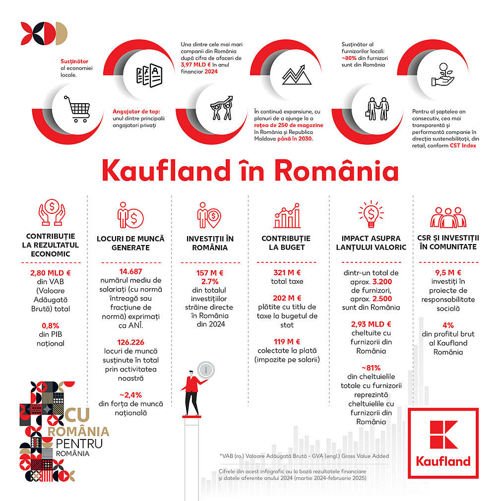 Infografic Kaufland in Romania