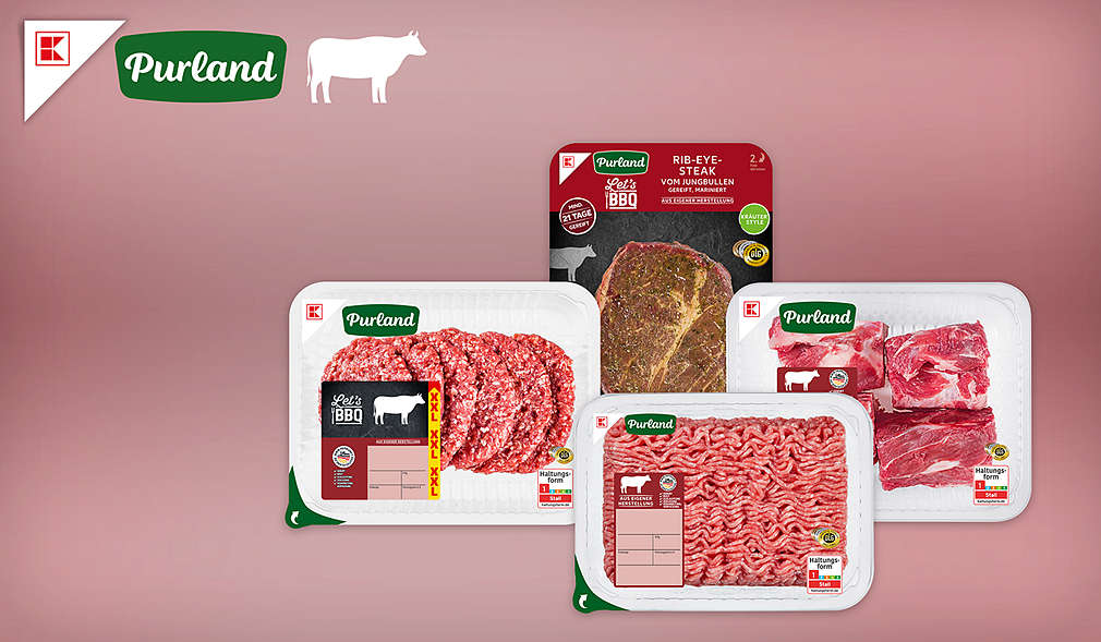 Verschiedene K-Purland Rind-Produkte