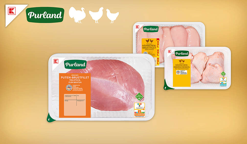 Verschiedene K-Purland Geflügelprodukte