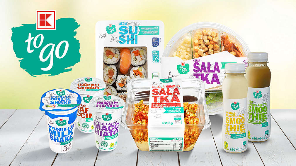 K-to go - sałatki, smoothie, mrożone kawy, sushi i inne gotowe dania na wynos w Kauflandzie