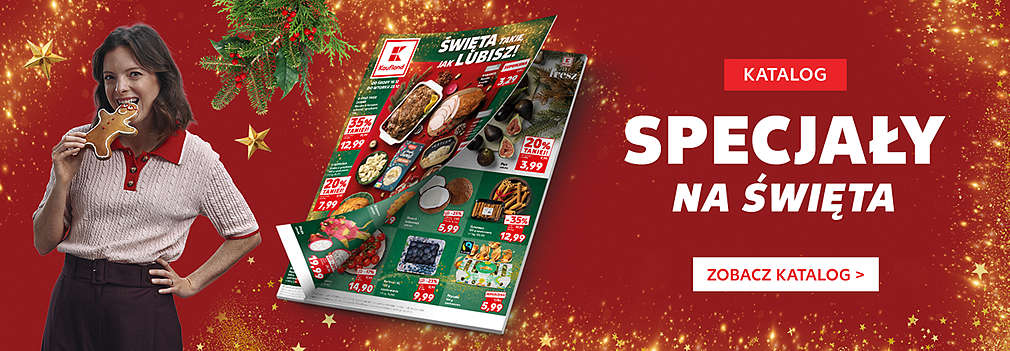 Logo Kaufland jest fresz oraz trzej pracownicy