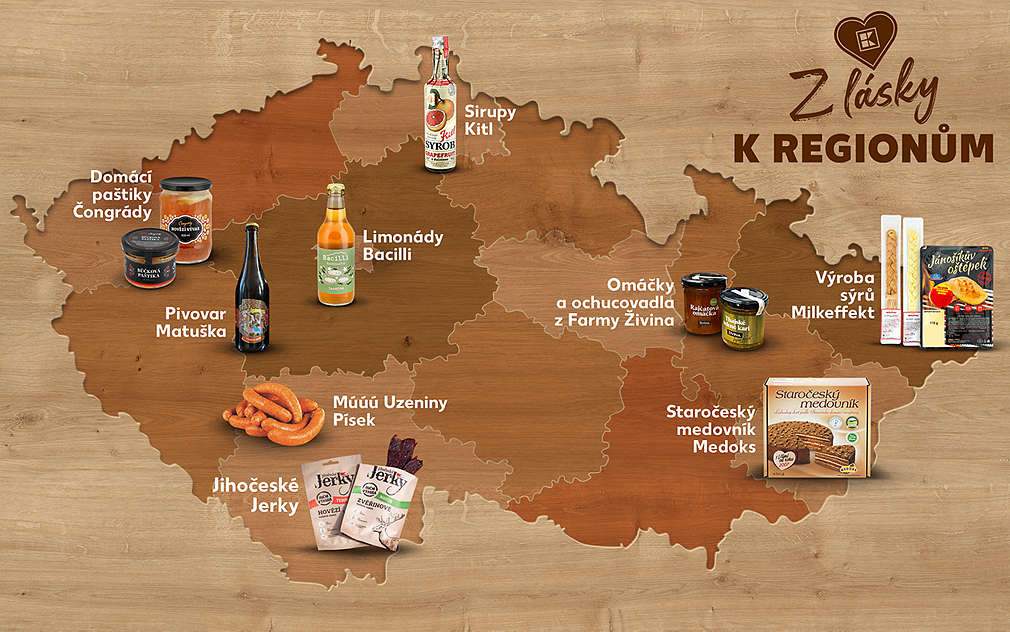Česká mapa regionálních dodavatelů