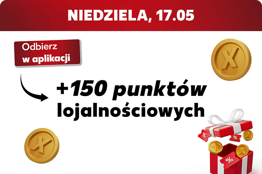 Kupon Codzienny Prezent z Kaufland Card XTRA na niedzielę 17.05