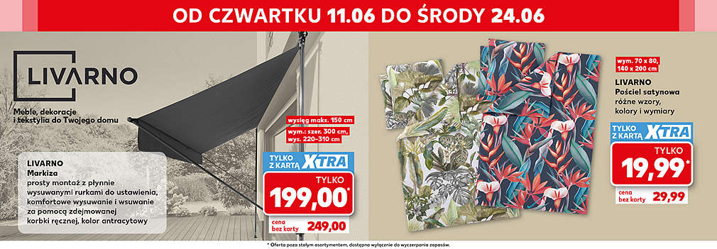 pościel  i żagiel ogrodowy
