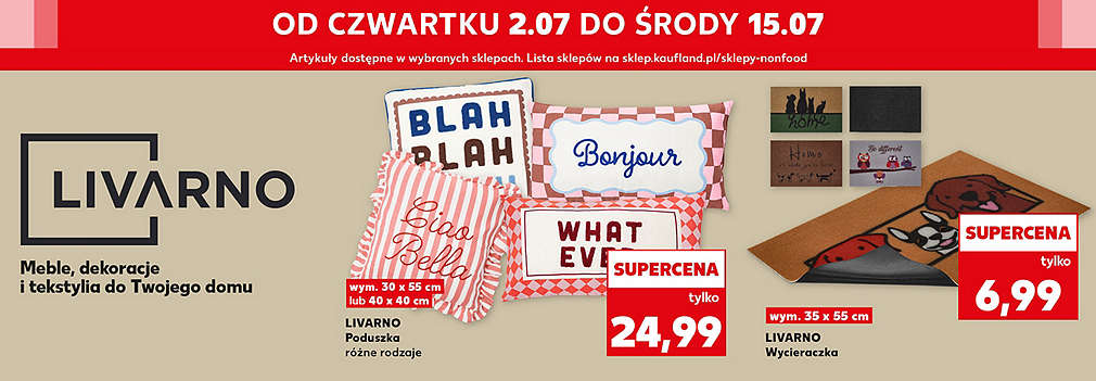 Tekstylia domowe LIVARNO