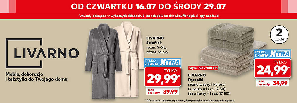szlafroki i ręczniki łazienkowe