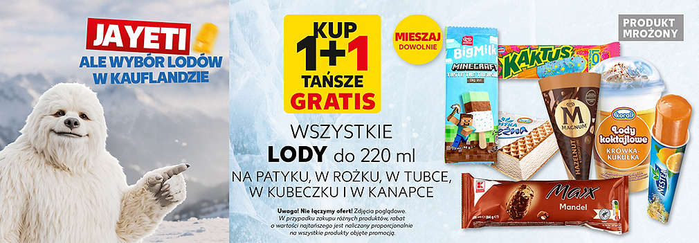 lody 1 + 1 GRATIS