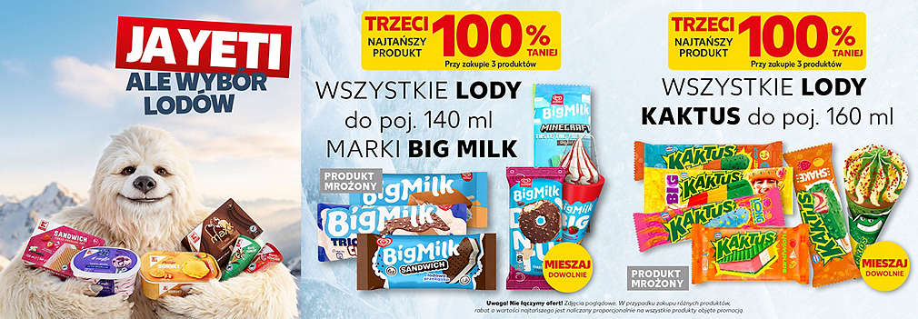 Lody Kaktus i Lody Big Milk