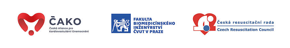 loga: ČAKO, Fakulta biomedicínského inženýrství, ČVUT v Praze, Česká resuscitační rada