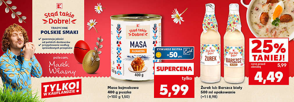 Żurek i masa kajmakowa