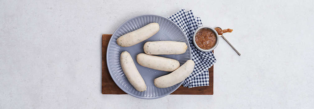 Abbildung frischer Weißwurst