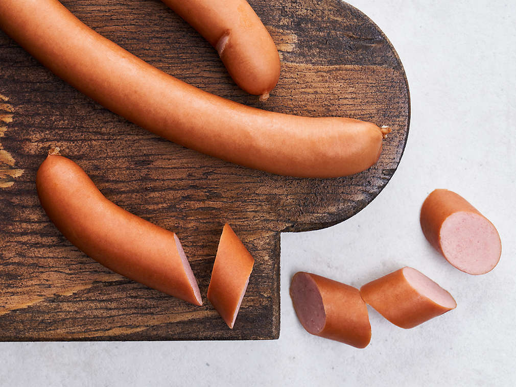 Frankfurter Würstchen in der Detailansicht
