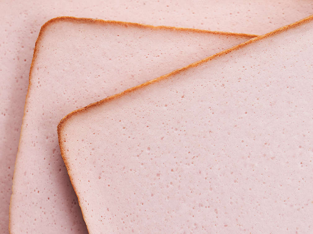 Ruladă de carne proaspătă în detaliu