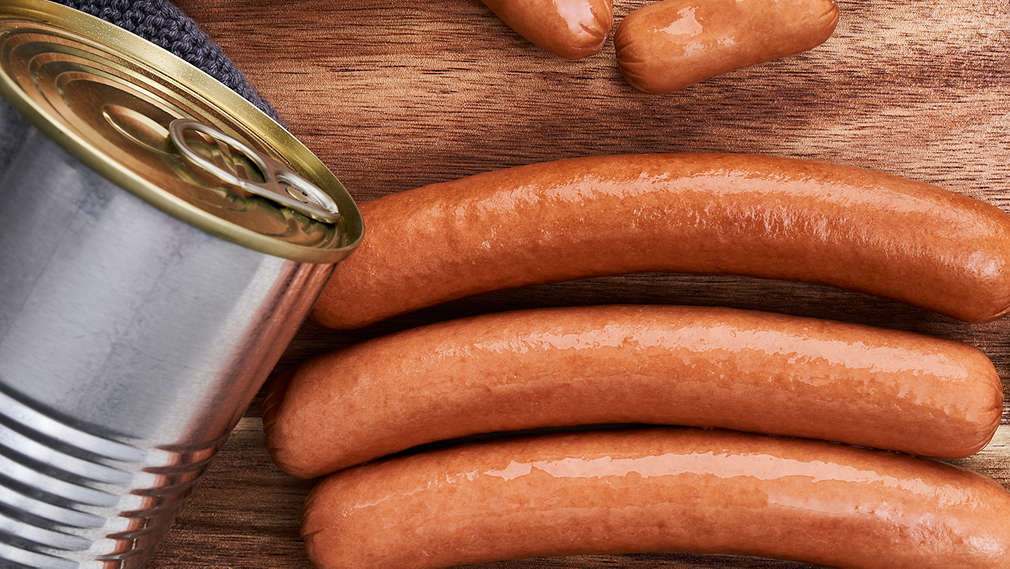 Изображение на консервирани кренвирши