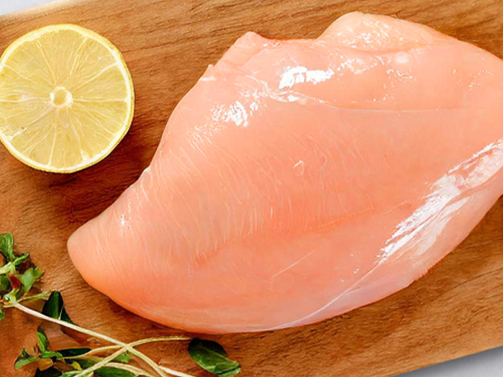 Детайлно изображение на пилешки гърди