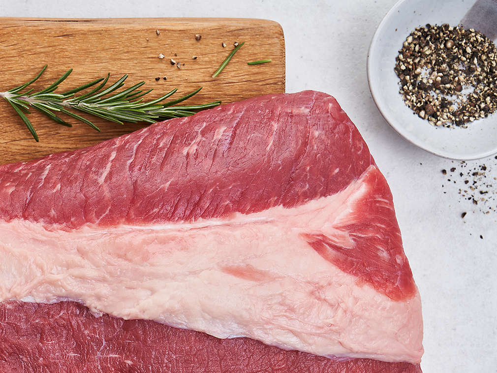 Vrăbioară de vită proaspătă în detaliu