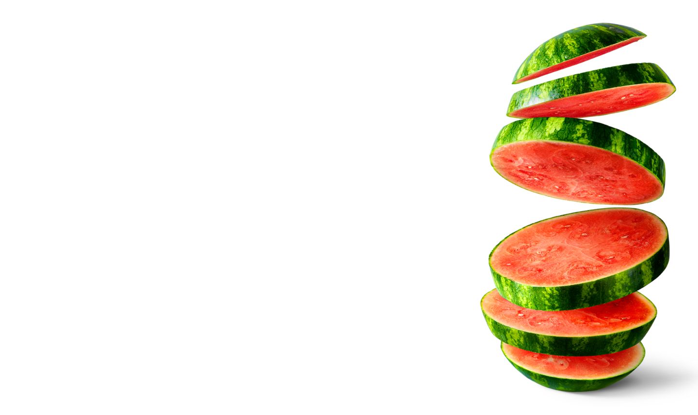 gestapelte Melone