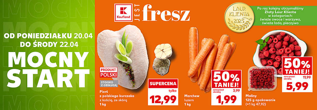 pierś z kurczaka, marhew i maliny