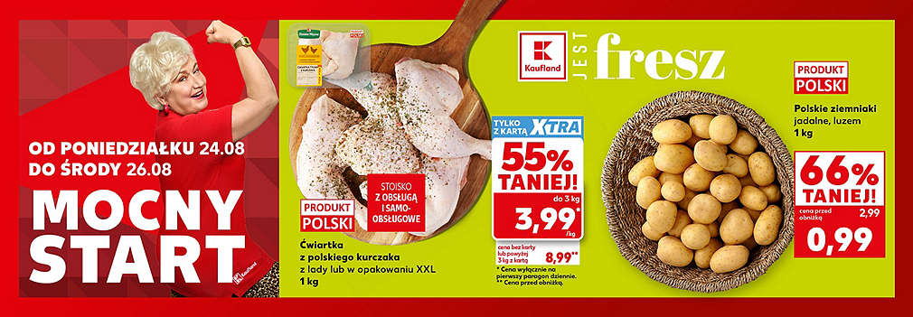 ćwiartka z kurczaka i ziemniaki