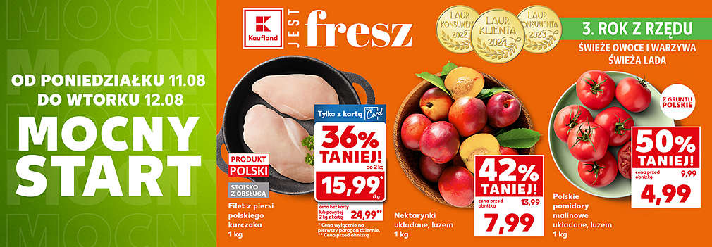 Filet z piersi, nektarynki i pomidory