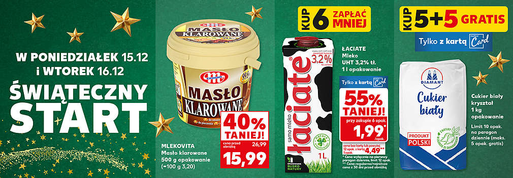 masło, mleko, cukier