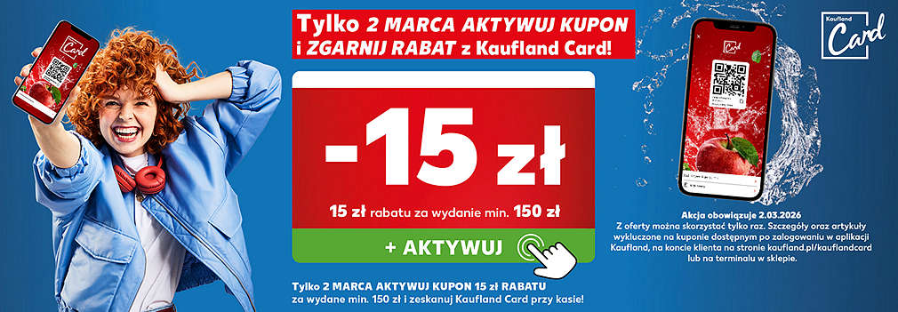 kupon z aplikacji Kaufland Card