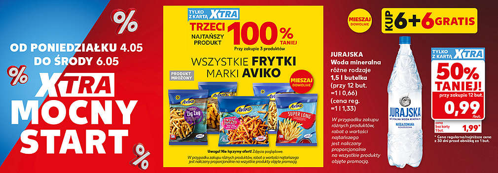 woda i artykuły marki Aviko