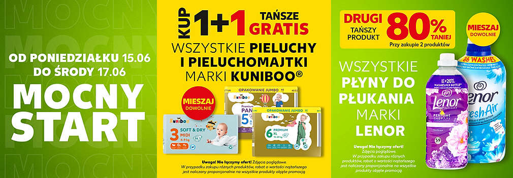 pieluchy i płyn do płukania