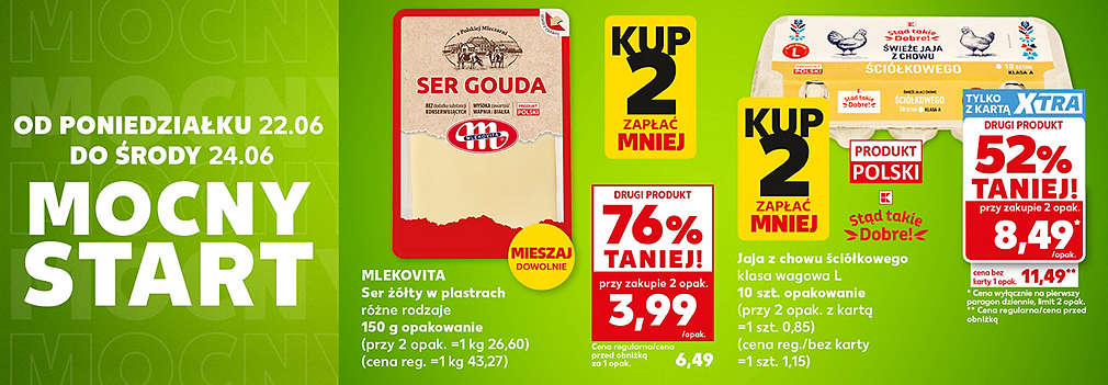 ser żółty i jajka