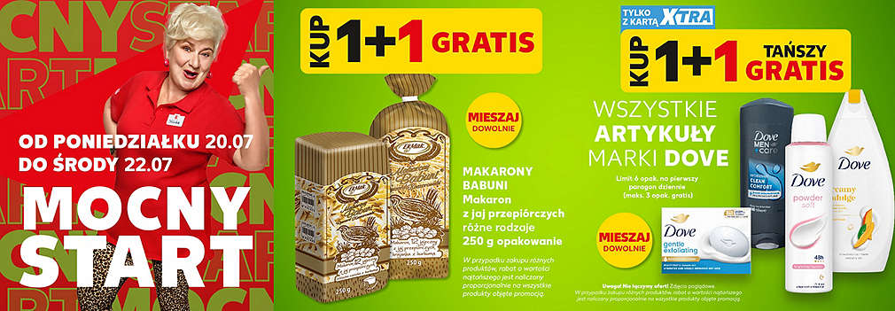 makaron i kosmetyki DOVE