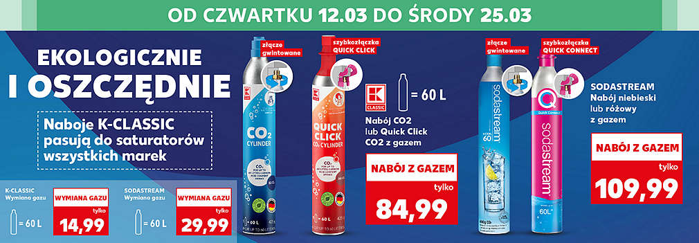 naboje do gazowania wody