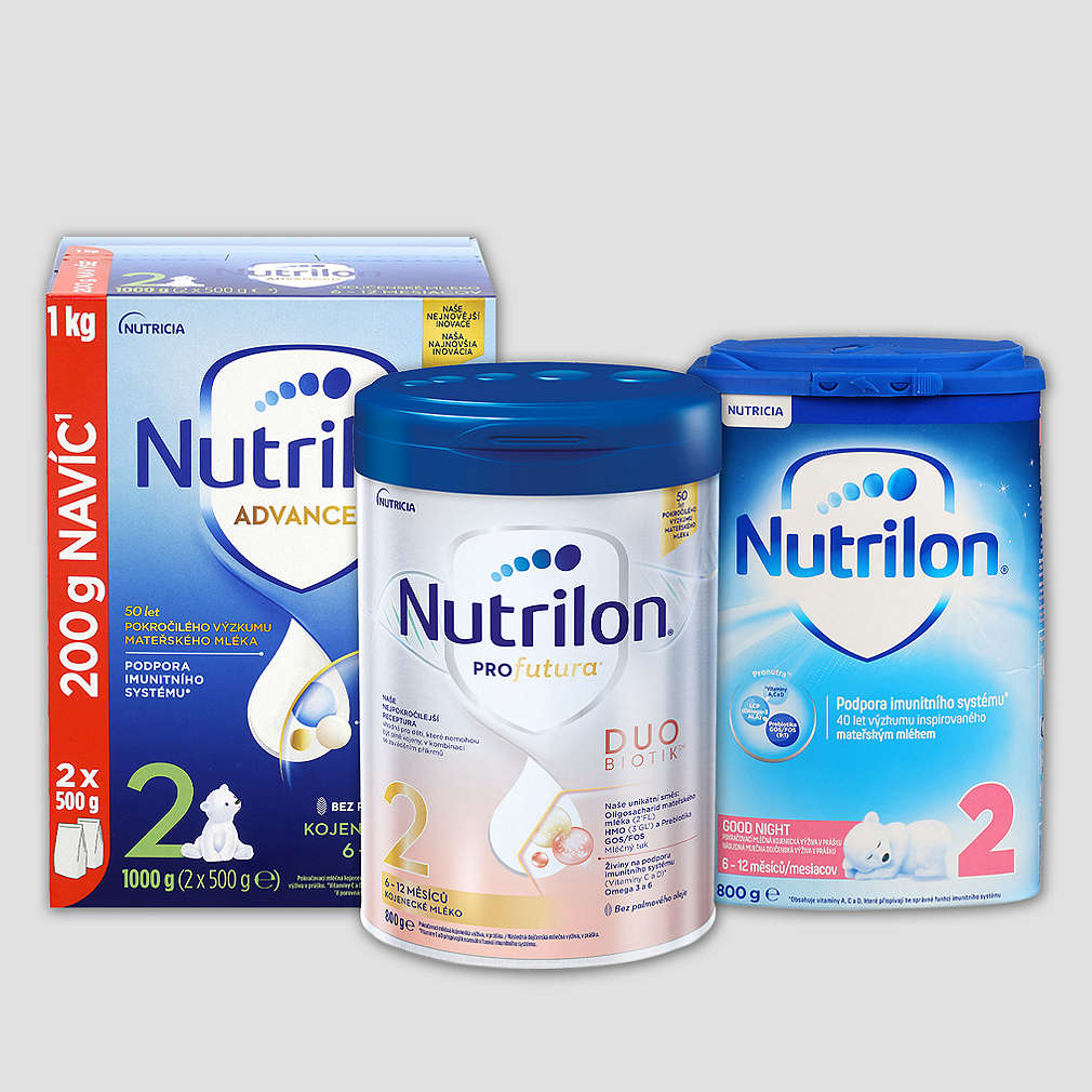 Pokračovací kojenecká a batolecí výživa značky Nutrilon