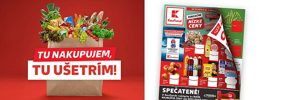 Šetrite na každom nákupe! Prezrite si aktuálny leták Kaufland platný od štvrtka 23. 4. 2026. Využite senzačne nízke ceny na jablká, limonády Pepsi, čipsy Lay's či trvanlivé mlieko.