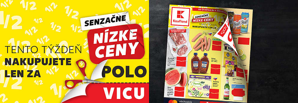 Kaufland leták na tento týždeň ponúka senzačné nízke ceny na vybrané potraviny a nápoje.