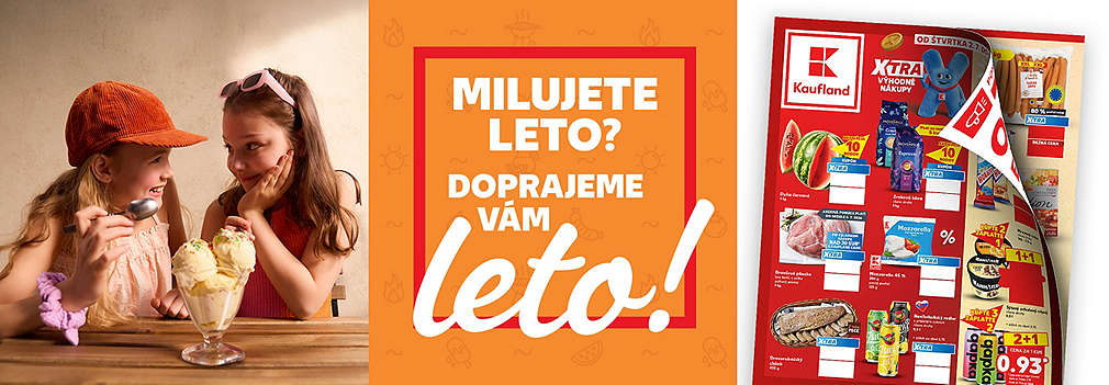 Pripravte sa na XTRA výhodné nákupy! Prelistujte si najnovší leták Kaufland platný od štvrtka 2. 7. do stredy 8. 7. 2026 a vychutnajte si pravú letnú atmosféru. Využite špeciálne XTRA kupóny na červenú dyňu, zrnkovú kávu či nealko radler Zlatý Bažant. Zistite viac a ušetrite ešte dnes!