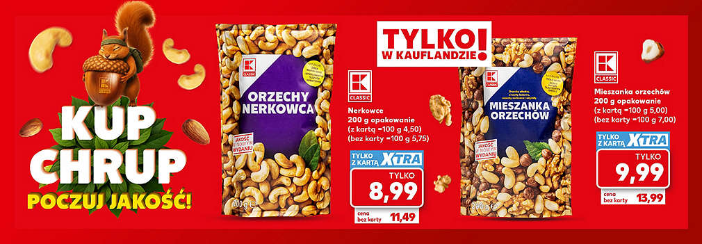 orzechy nerkowca i orzeczy włoskie