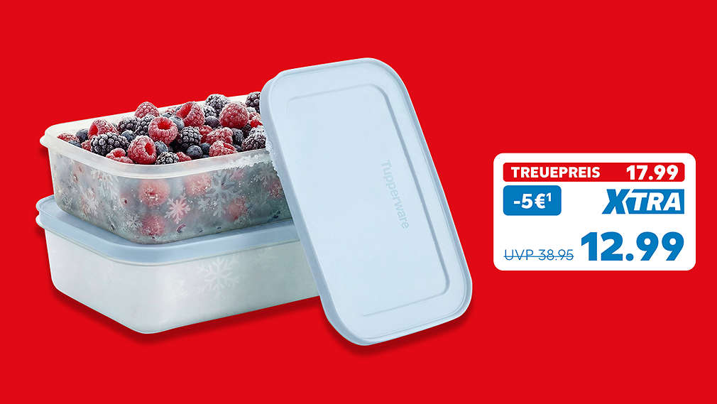 »Freezer Mates®-Set«, je 1 l; 17.99 Treuepreis; UVP 38.95; - 5 Euro; 12.99 Euro