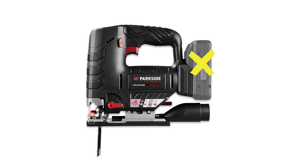 Изображение на PARKSIDE® PERFORMANCE Акумулаторен прободен трион PPSTDA 20-Li A1