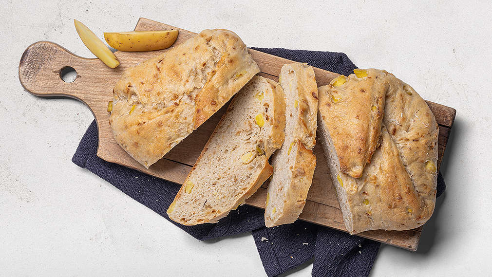 Bäckerei-Artikel: Kartoffelbrot mit Röstzwiebeln
