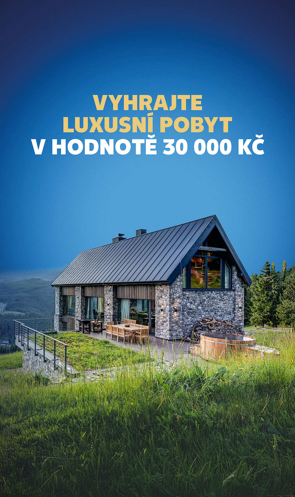 soutěž s Kaufland Card - 30 000 Kč na pobyt Kouzelné chaloupky