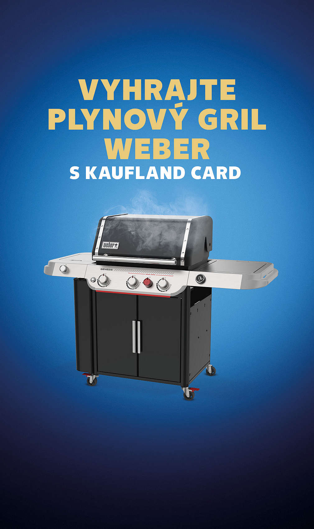 plynový gril Weber Genesis v soutěži s Kaufland Card