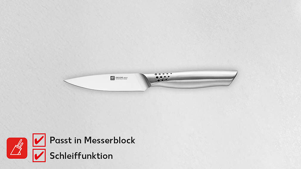 Spick- und Garniermesser ZWILLING; 9.99 Treuepreis; UVP 49.95; 80 % Treuevorteil¹. Passt in Messerblock, Schleiffunktion