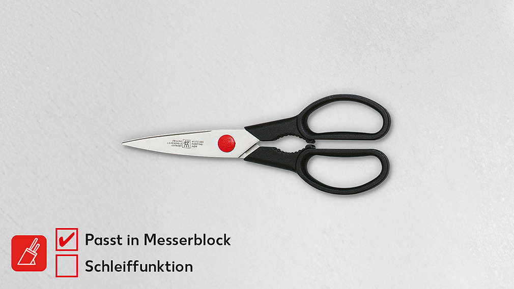Vielzweckschere ZWILLING; 9.99 Treuepreis; UVP 27.95; 64 % Treuevorteil¹; Passt in Messerblock