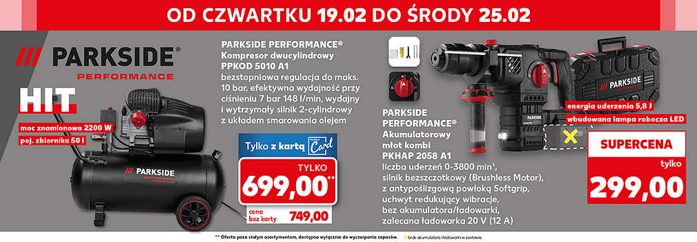 narzędzia Parkside Performance