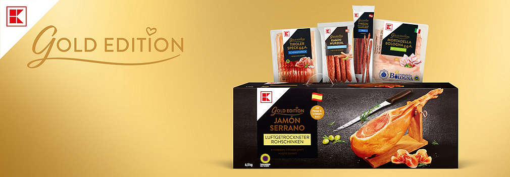 Die neue Kaufland Eigenmarke K-Gold Edition.