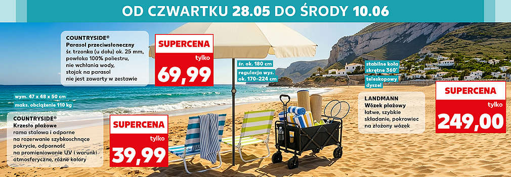 na plażę
